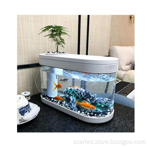 Geometry Fish Tank Aquaponics Ecosystem